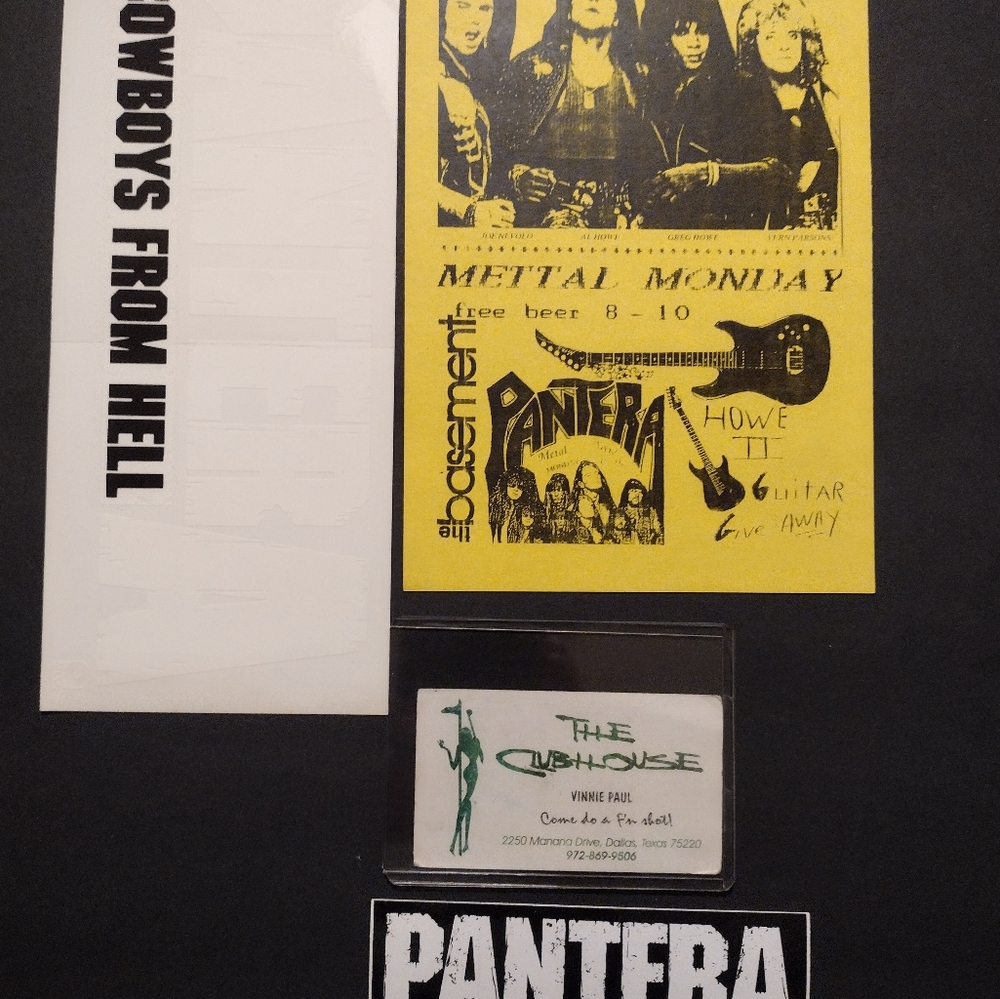 Pantera four-piece lot.